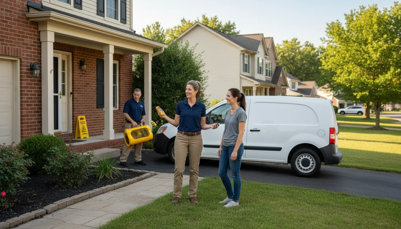 Residential water damage restoration in Stoneham, CO